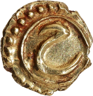 Rare Unc Condition Gold Fanam Coin of Tipu Sultan of Mysore Kingdom with Malaudi Era Date 1217.