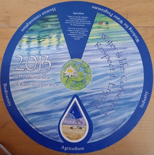 Extremely Rare MNH Odd  Shaped Miniature Sheet of 2013 International Year of Water Cooperation