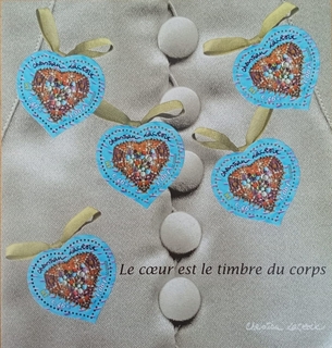 MNH Miniature Sheet of Le coeur est le timbre Du Corps issued in 2001.