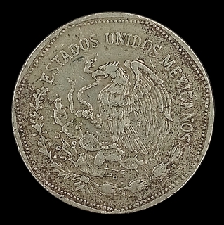 Copper Nickel Five Pesos Coin of Mexico Issued in 1980.