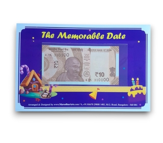 Unique 10 Rupees Note with Your Special Date | Gift & Collectible.
